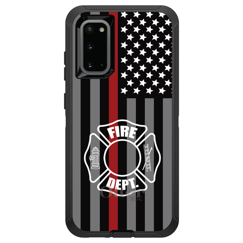 FD Thin Red Line OtterBox Defender Case for iPhone & Galaxy, view 8