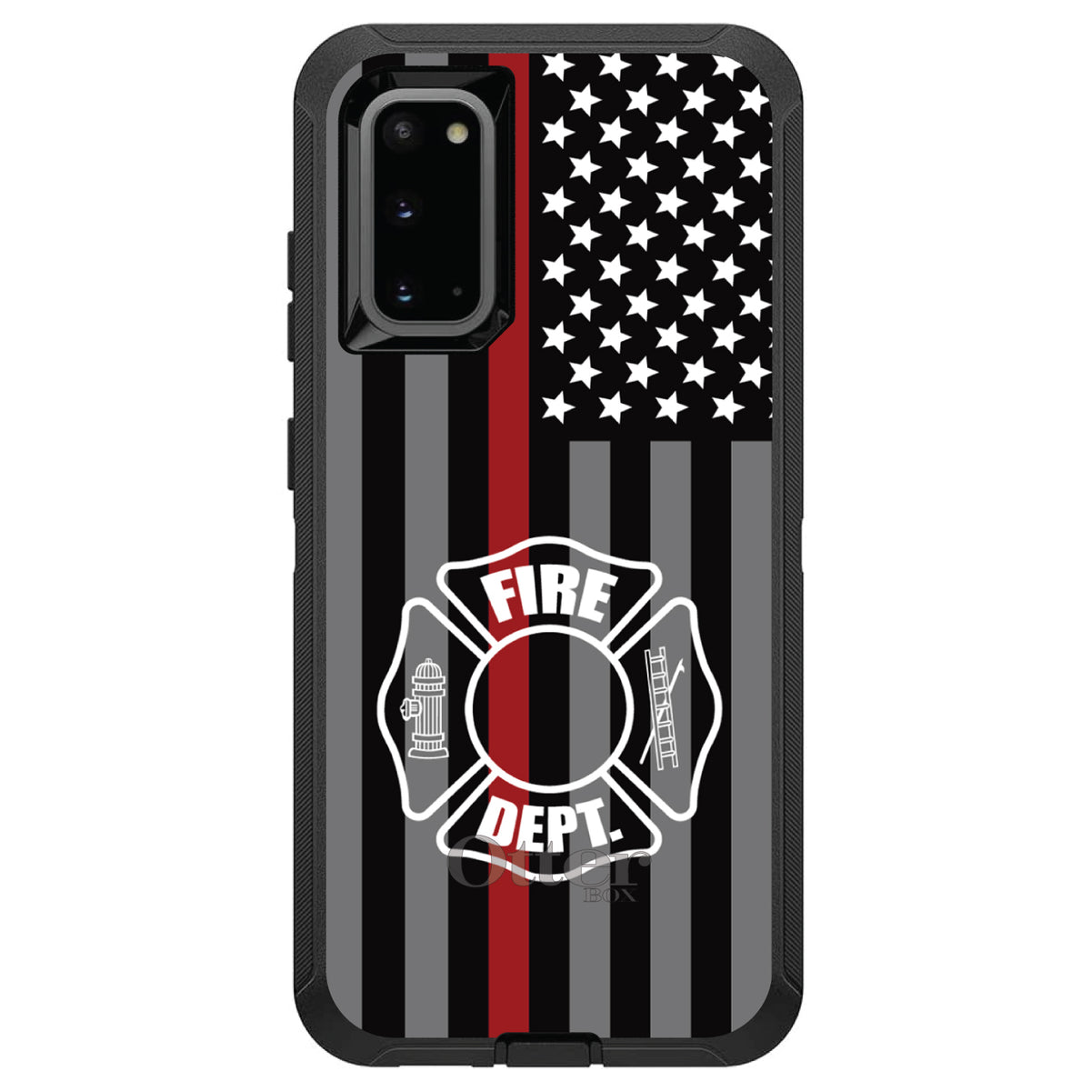 FD Thin Red Line OtterBox Defender Case for iPhone & Galaxy, view 8
