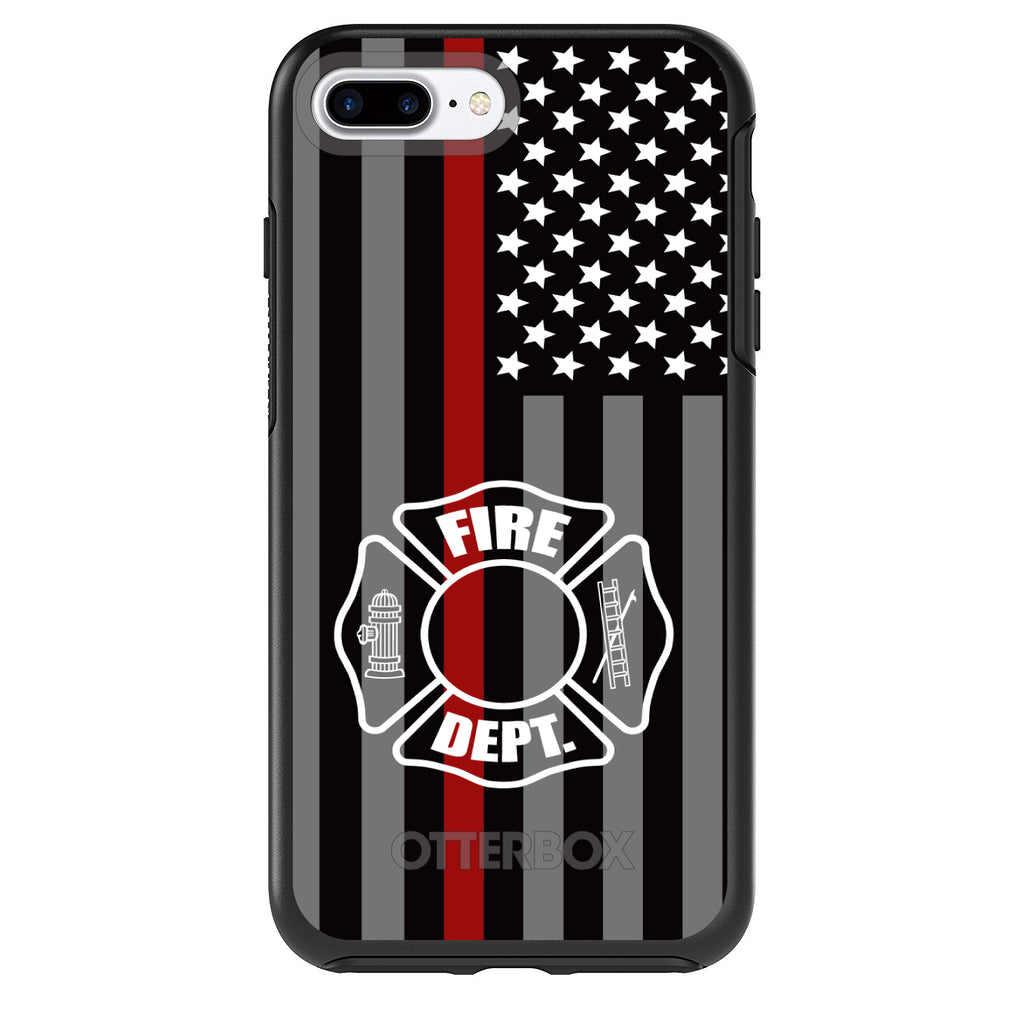 FD Thin Red Line OtterBox Symmetry Case for iPhone & Galaxy, view 2