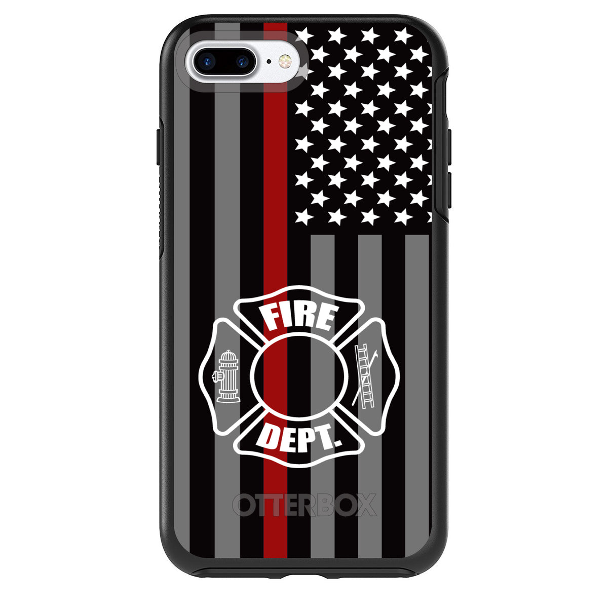FD Thin Red Line OtterBox Symmetry Case for iPhone & Galaxy, view 2