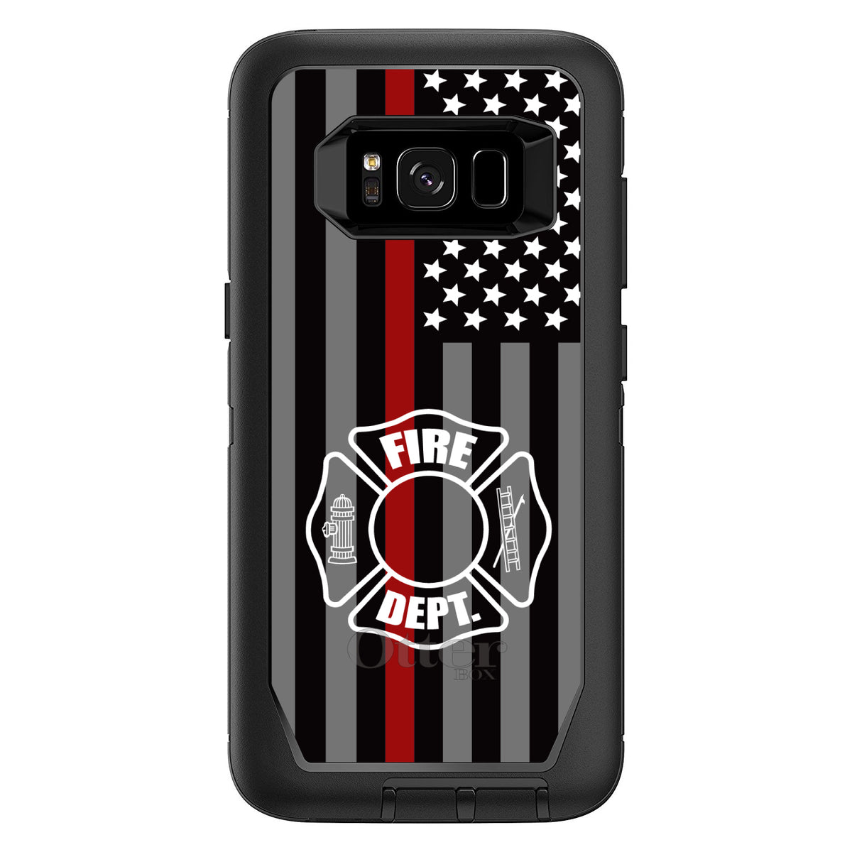 FD Thin Red Line OtterBox Defender Case for iPhone & Galaxy, view 12