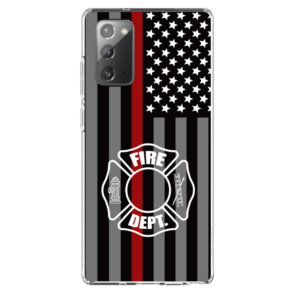 FD Thin Red Line Maltese Cross Clear Shockproof iPhone Case, view 8