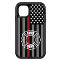 FD Thin Red Line OtterBox Defender Case for iPhone & Galaxy, view 2