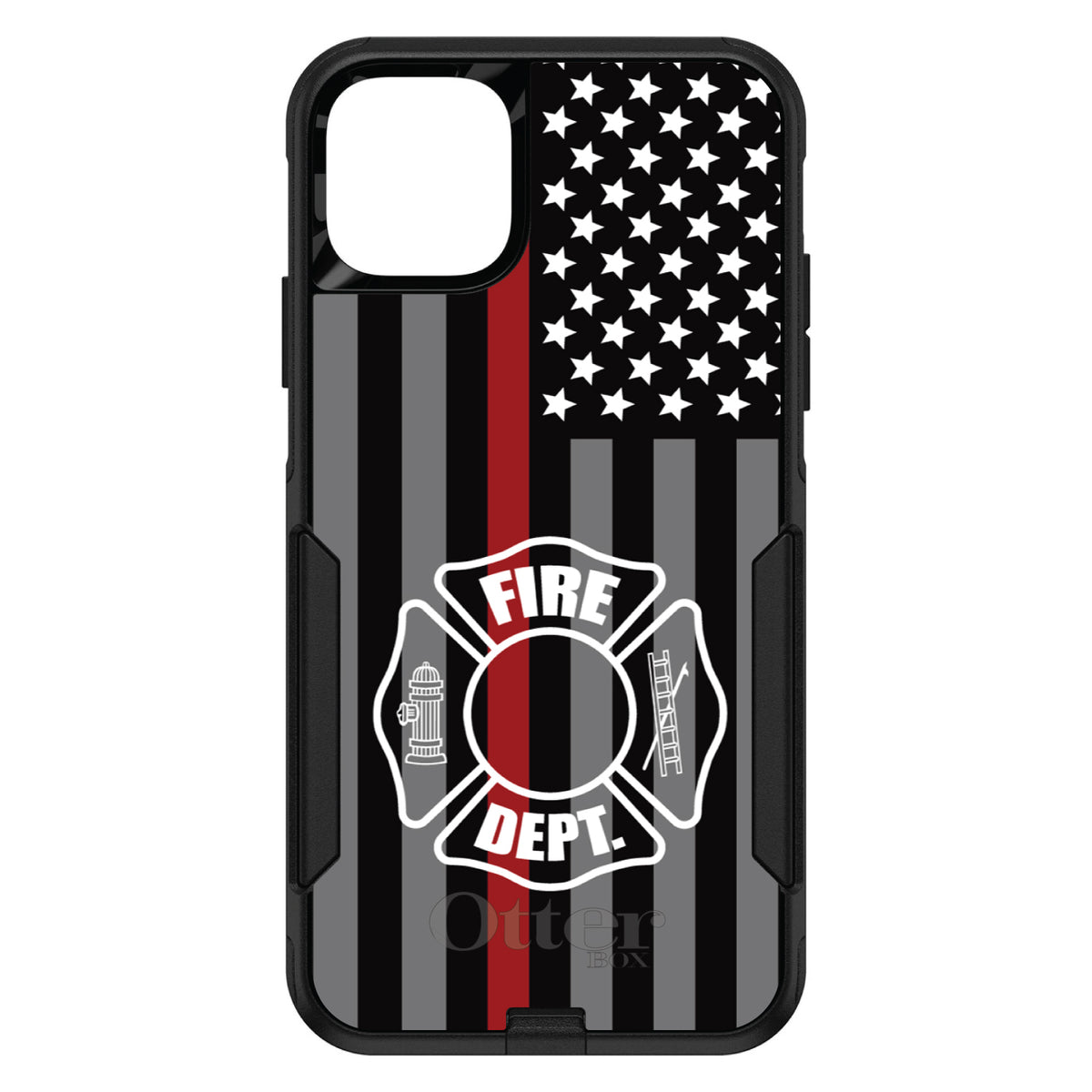 FD Thin Red Line OtterBox Commuter Case for iPhone & Galaxy, view 2