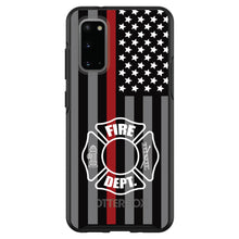 DistinctInk™ OtterBox Symmetry Series Case for Apple iPhone / Samsung Galaxy / Google Pixel - FD Thin Red Line