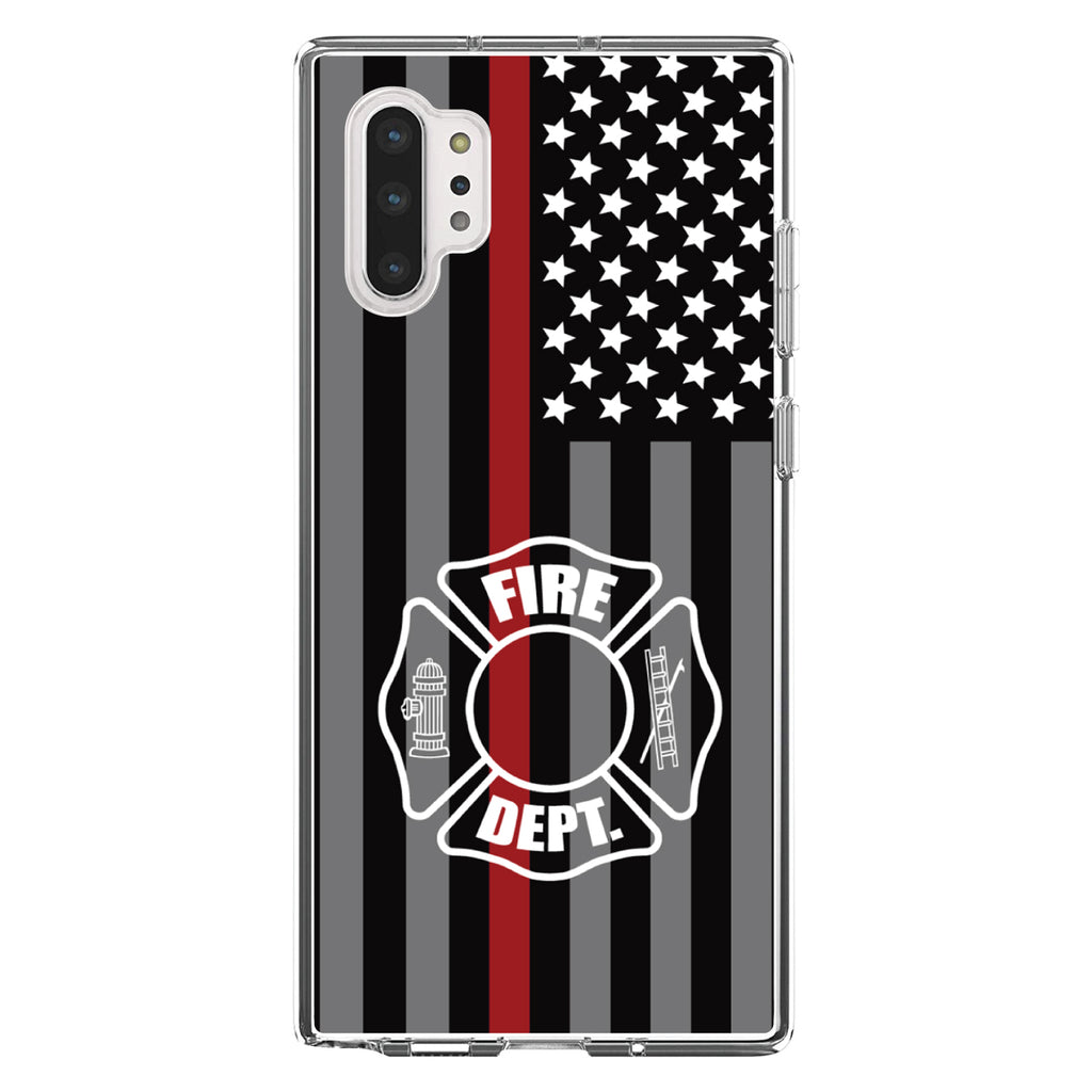 FD Thin Red Line Maltese Cross Clear Shockproof iPhone Case, view 10