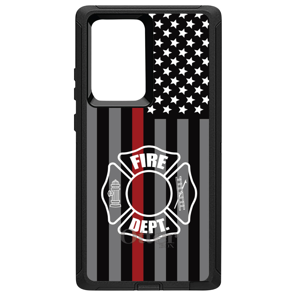 FD Thin Red Line OtterBox Defender Case for iPhone & Galaxy, view 13