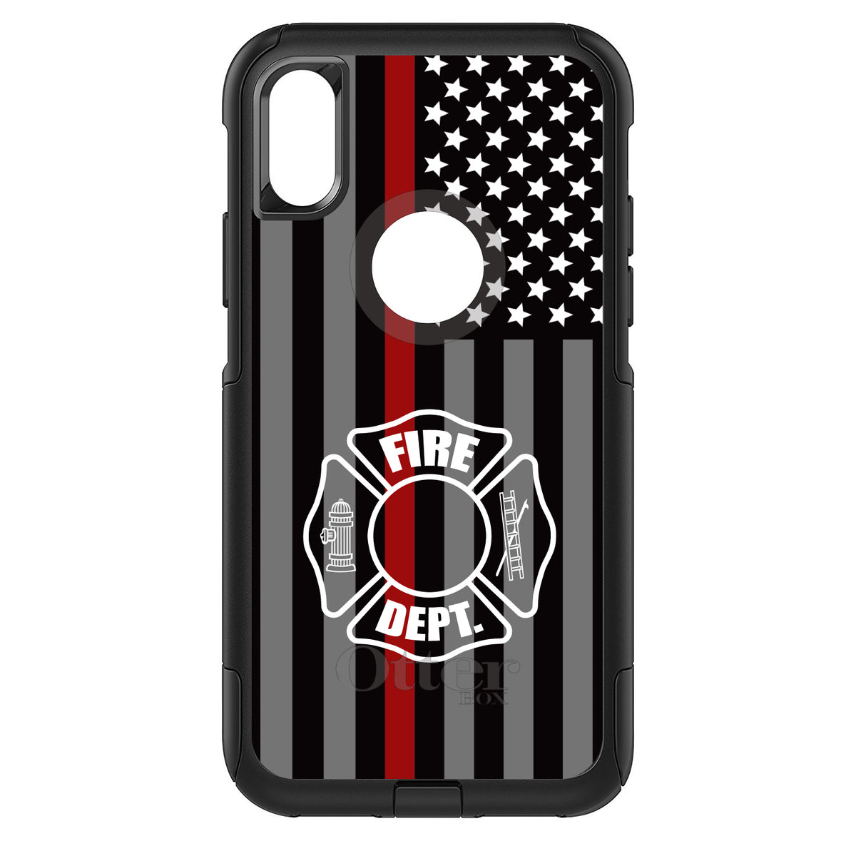 FD Thin Red Line OtterBox Commuter Case for iPhone & Galaxy, view 3