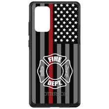 DistinctInk™ OtterBox Symmetry Series Case for Apple iPhone / Samsung Galaxy / Google Pixel - FD Thin Red Line