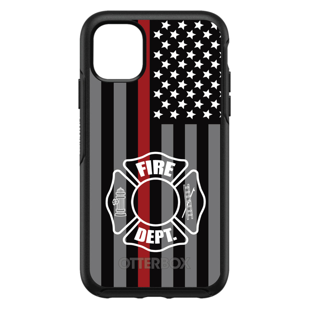 FD Thin Red Line OtterBox Symmetry Case for iPhone & Galaxy