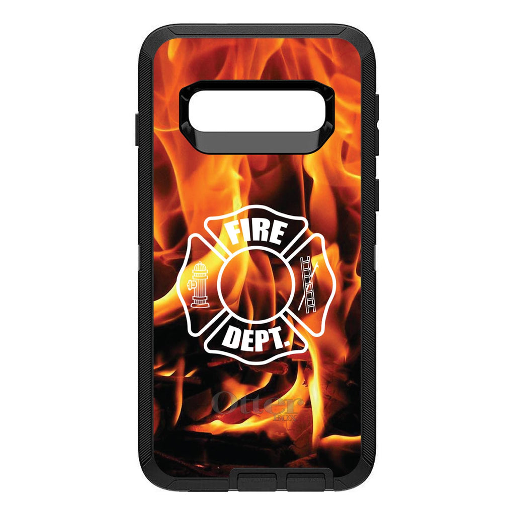 Flames Fire Department OtterBox Defender Case for iPhone & Galaxy, view 9