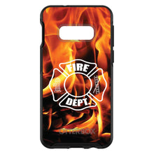 DistinctInk™ OtterBox Symmetry Series Case for Apple iPhone / Samsung Galaxy / Google Pixel - Flames Fire Department
