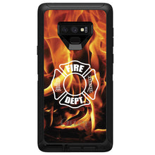 DistinctInk™ OtterBox Defender Series Case for Apple iPhone / Samsung Galaxy / Google Pixel - Flames Fire Department