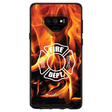 DistinctInk™ OtterBox Symmetry Series Case for Apple iPhone / Samsung Galaxy / Google Pixel - Flames Fire Department