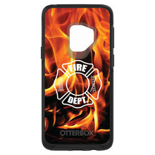 DistinctInk™ OtterBox Symmetry Series Case for Apple iPhone / Samsung Galaxy / Google Pixel - Flames Fire Department