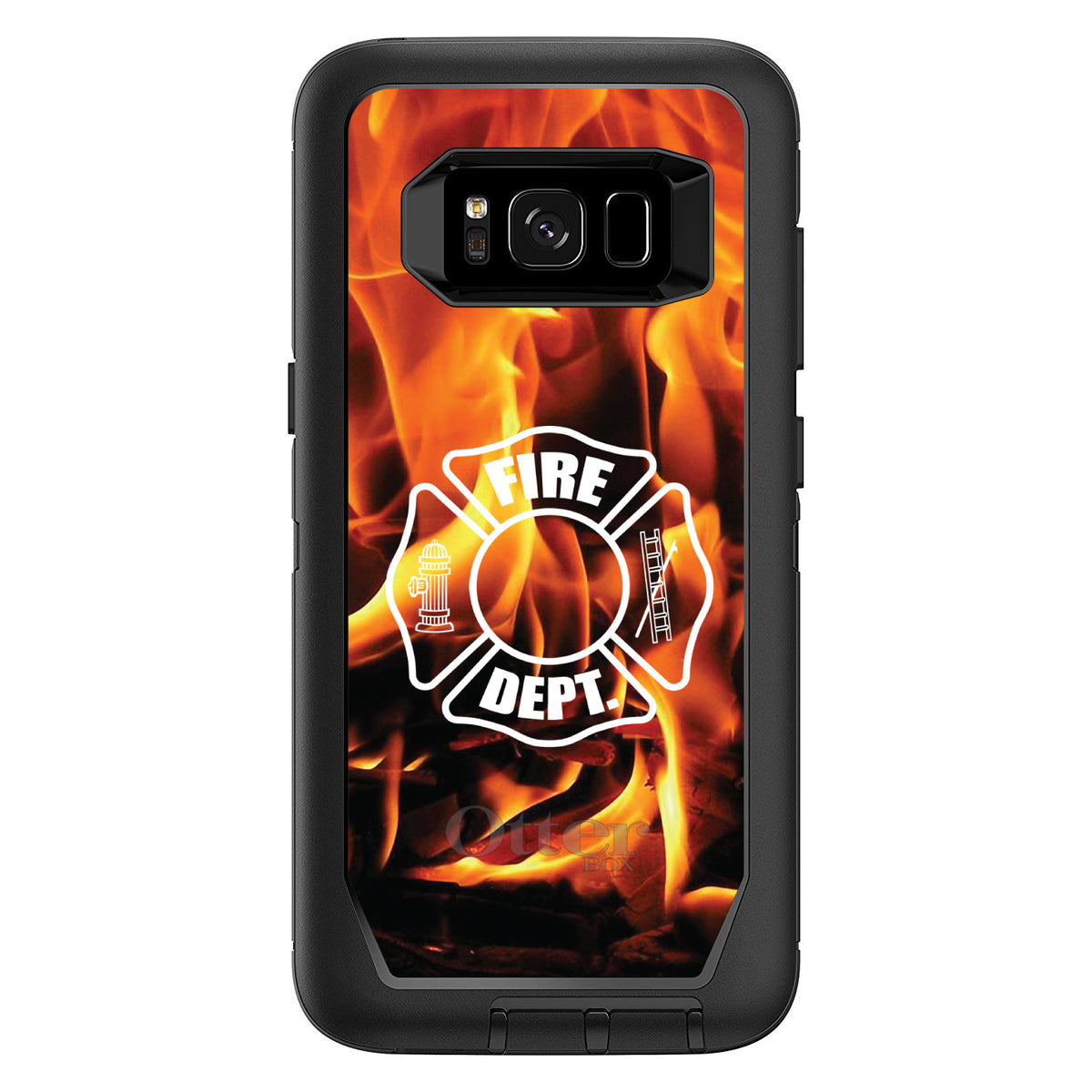 Flames Fire Department OtterBox Defender Case for iPhone & Galaxy, view 12