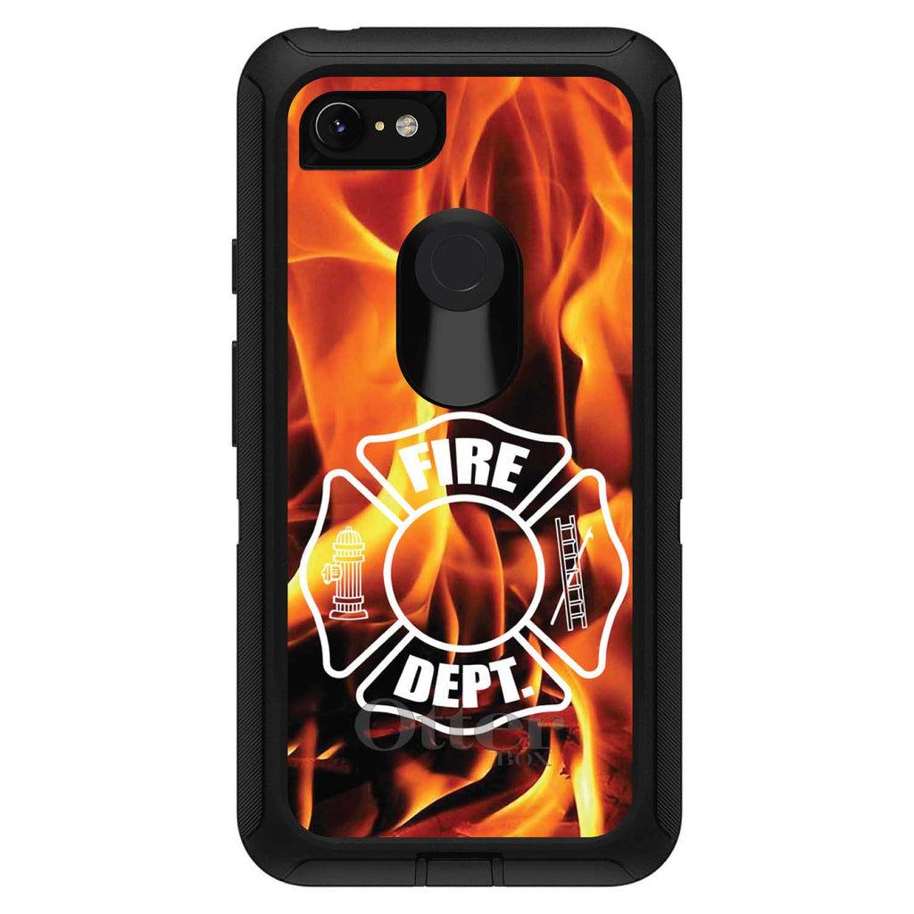 Flames Fire Department OtterBox Defender Case for iPhone & Galaxy, view 18