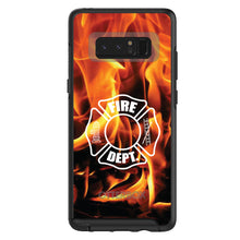 DistinctInk™ OtterBox Symmetry Series Case for Apple iPhone / Samsung Galaxy / Google Pixel - Flames Fire Department