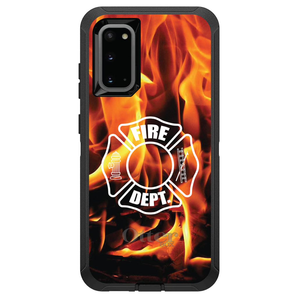 Flames Fire Department OtterBox Defender Case for iPhone & Galaxy, view 8