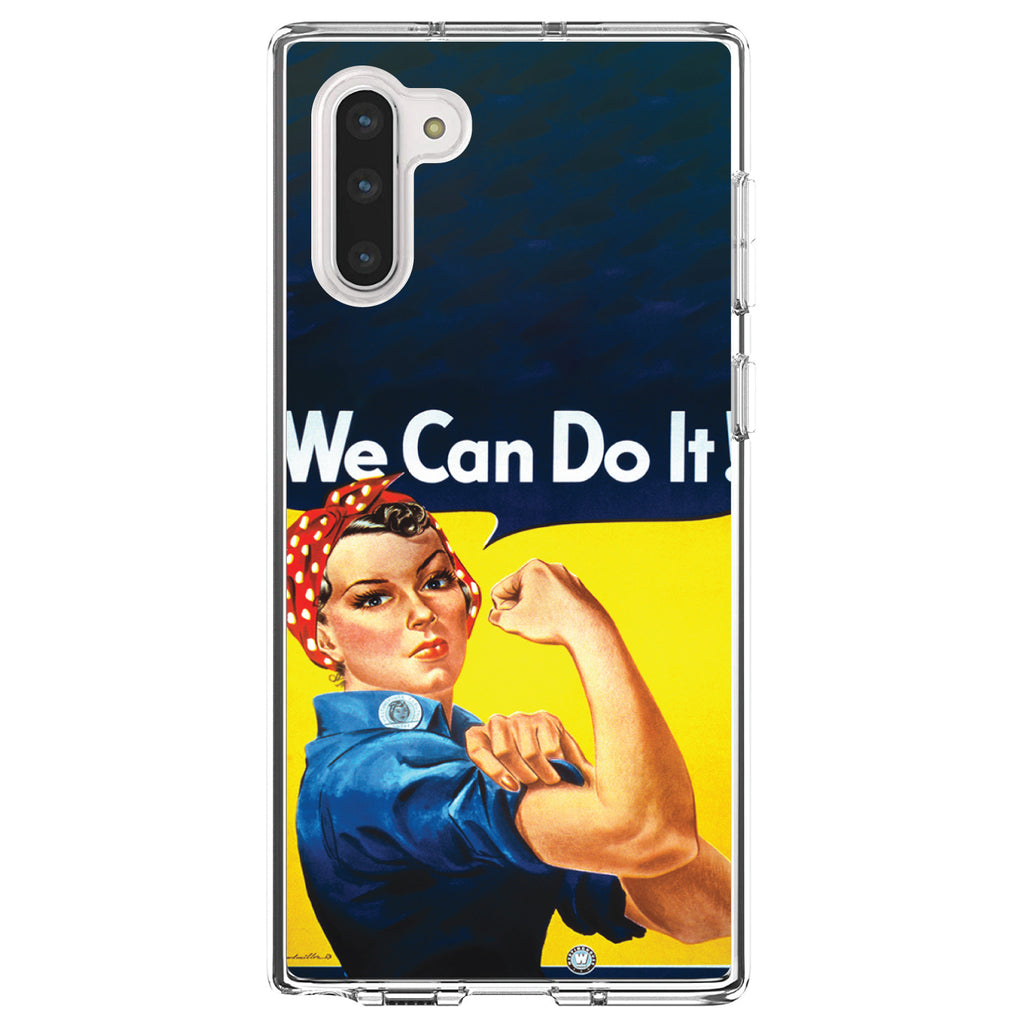 Rosie the Riveter Clear Shockproof iPhone Case, view 9