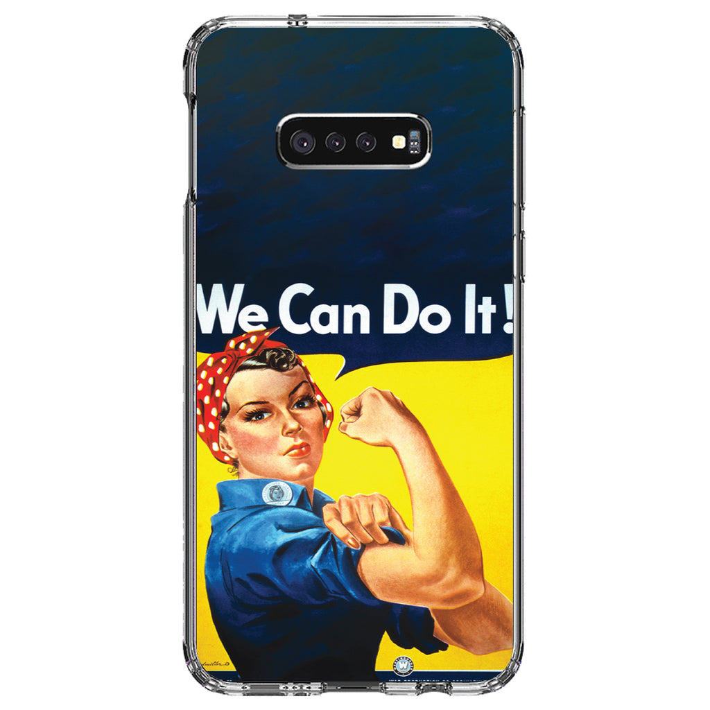 Rosie the Riveter Clear Shockproof iPhone Case, view 18