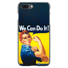 DistinctInk® Hard Plastic Snap-On Case for Apple iPhone or Samsung Galaxy - Rosie the Riveter
