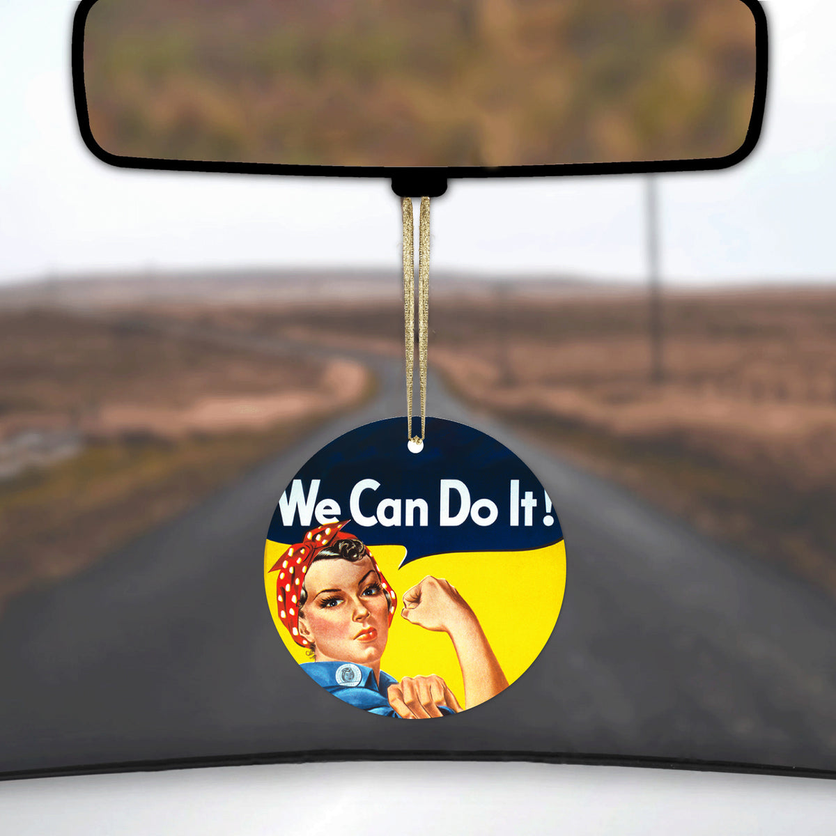 Rosie the Riveter Ceramic Ornament, view 3