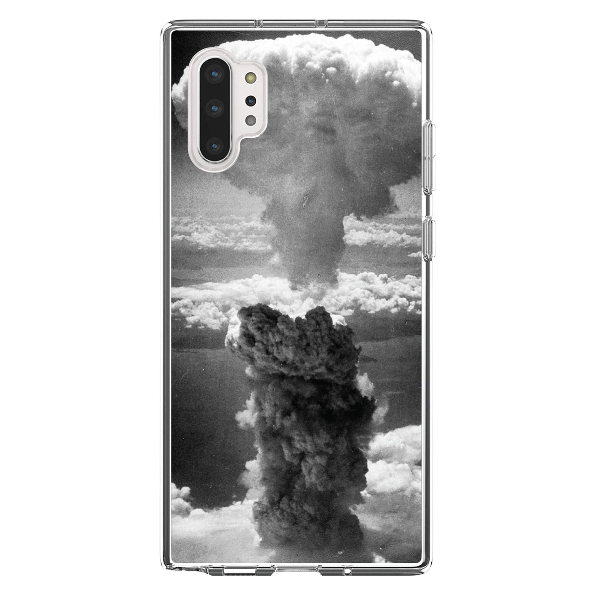 Nuclear Mushroom Cloud Clear Shockproof iPhone Case, view 10