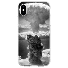 DistinctInk® Clear Shockproof Hybrid Case for Apple iPhone / Samsung Galaxy / Google Pixel - Nuclear Mushroom Cloud