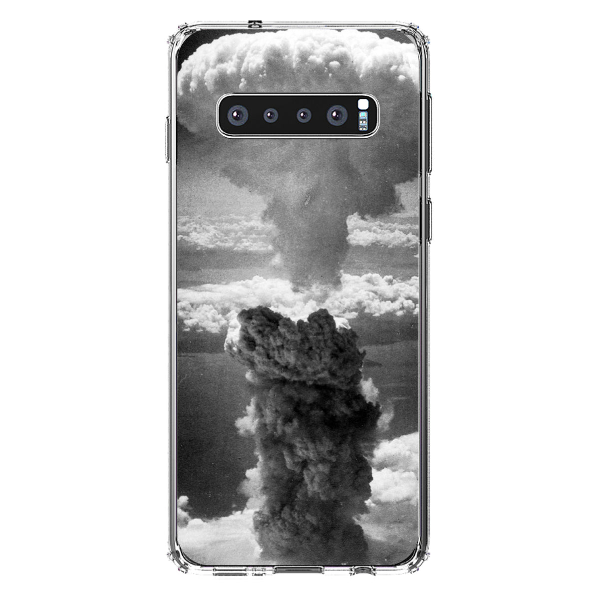 Nuclear Mushroom Cloud Clear Shockproof iPhone Case, view 17