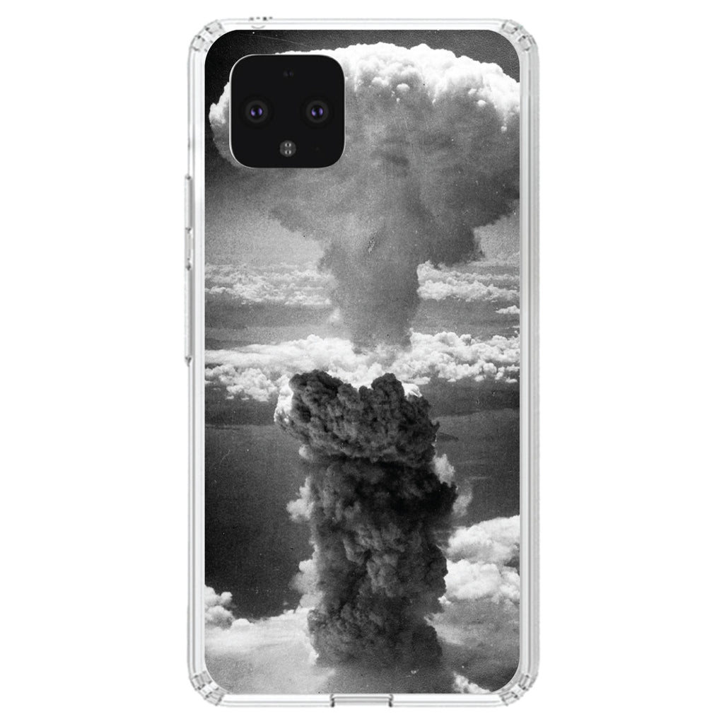 Nuclear Mushroom Cloud Clear Shockproof iPhone Case, view 23