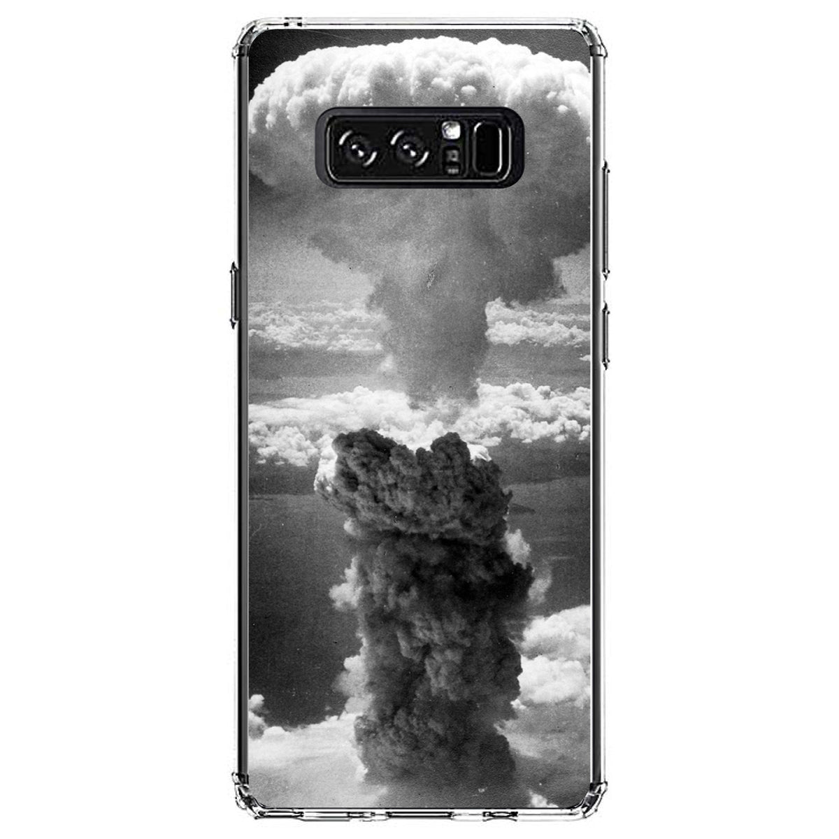 Nuclear Mushroom Cloud Clear Shockproof iPhone Case, view 12