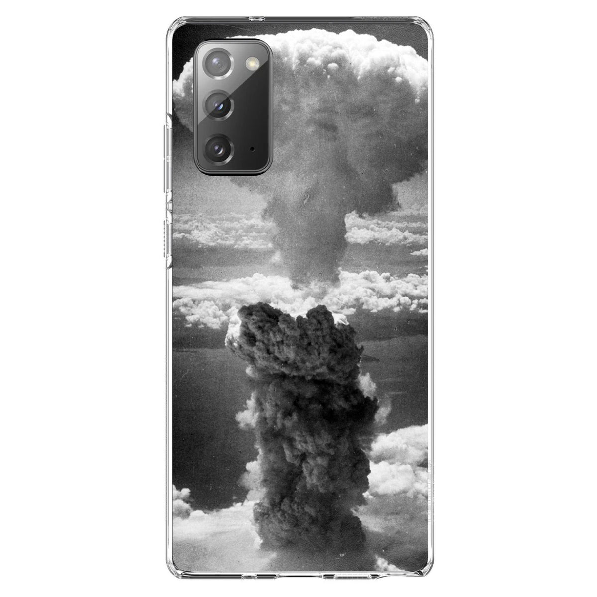 Nuclear Mushroom Cloud Clear Shockproof iPhone Case, view 7
