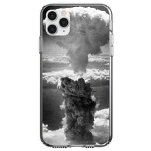 DistinctInk® Clear Shockproof Hybrid Case for Apple iPhone / Samsung Galaxy / Google Pixel - Nuclear Mushroom Cloud