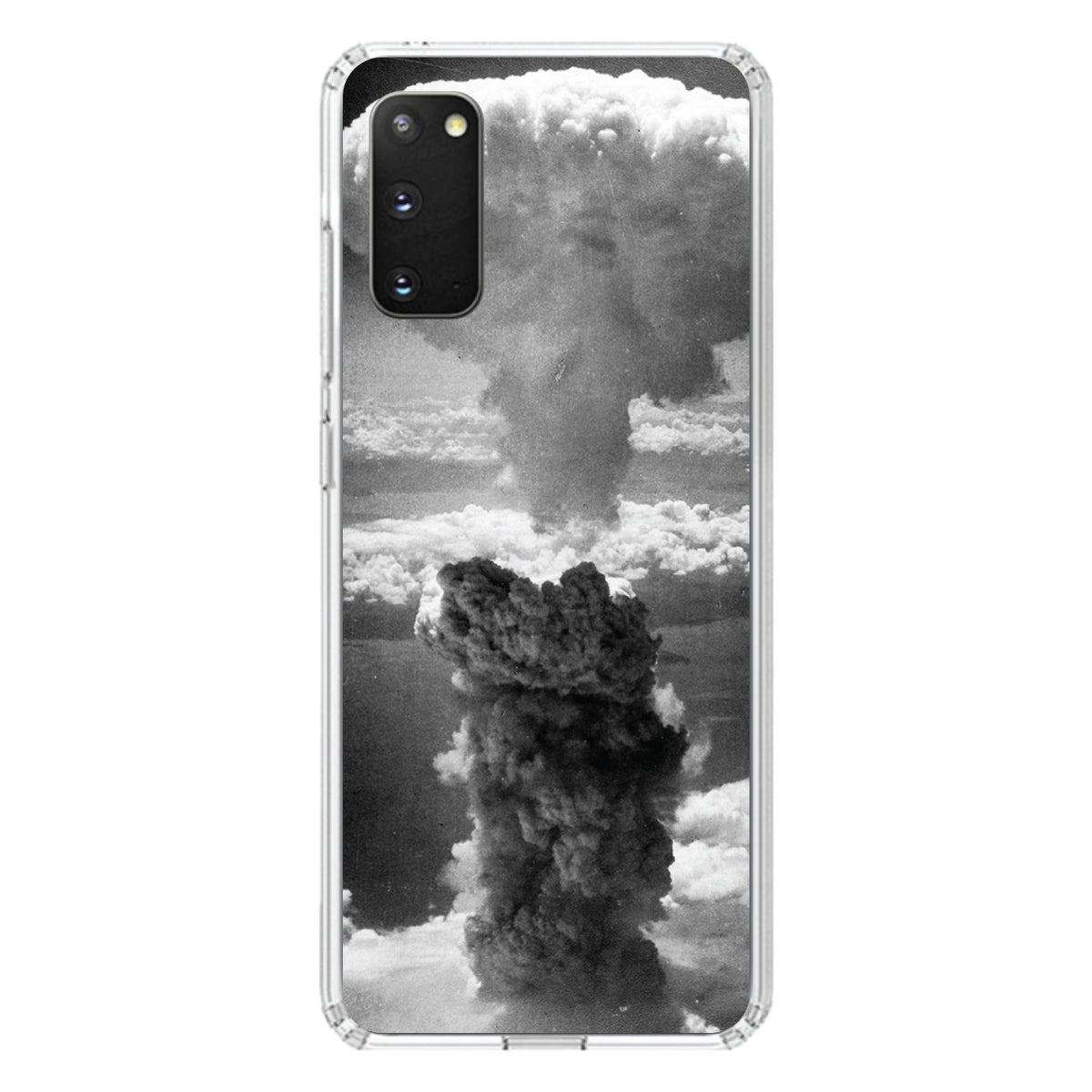 Nuclear Mushroom Cloud Clear Shockproof iPhone Case, view 13