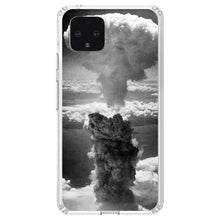 DistinctInk® Clear Shockproof Hybrid Case for Apple iPhone / Samsung Galaxy / Google Pixel - Nuclear Mushroom Cloud