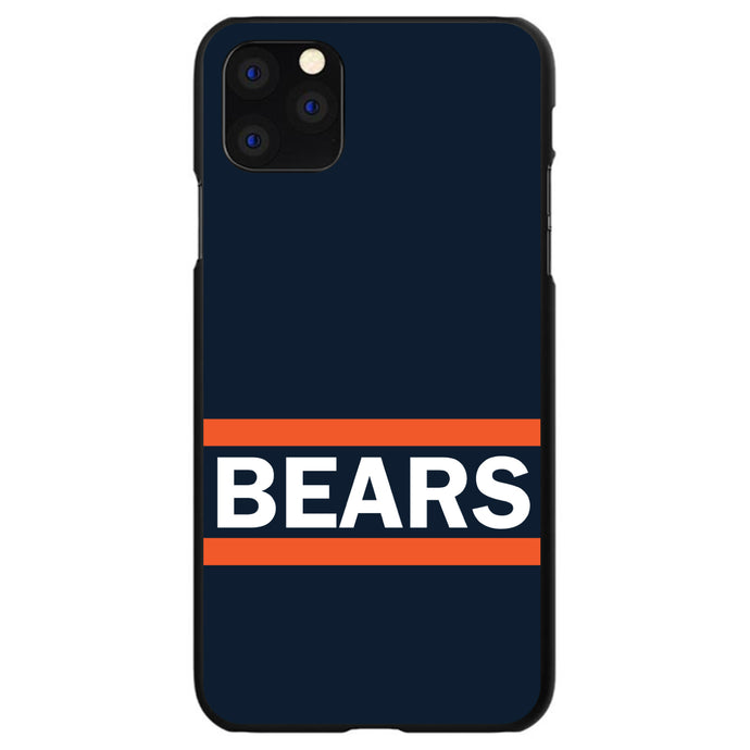 DistinctInk® Hard Plastic Snap-On Case for Apple iPhone or Samsung Galaxy - Orange Navy Bears