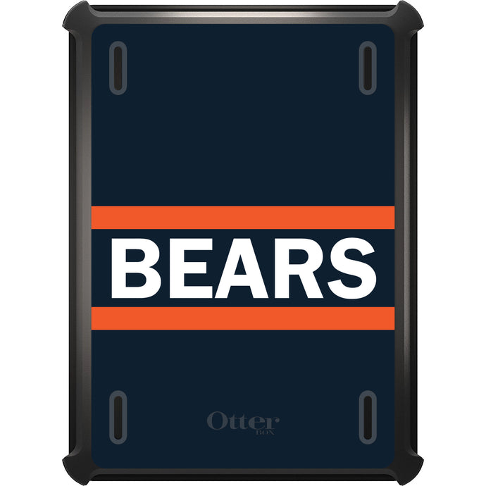 DistinctInk™ OtterBox Defender Series Case for Apple iPad / iPad Pro / iPad Air / iPad Mini - Orange Navy Bears