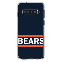 DistinctInk® Clear Shockproof Hybrid Case for Apple iPhone / Samsung Galaxy / Google Pixel - Orange Navy Bears