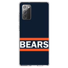 DistinctInk® Clear Shockproof Hybrid Case for Apple iPhone / Samsung Galaxy / Google Pixel - Orange Navy Bears