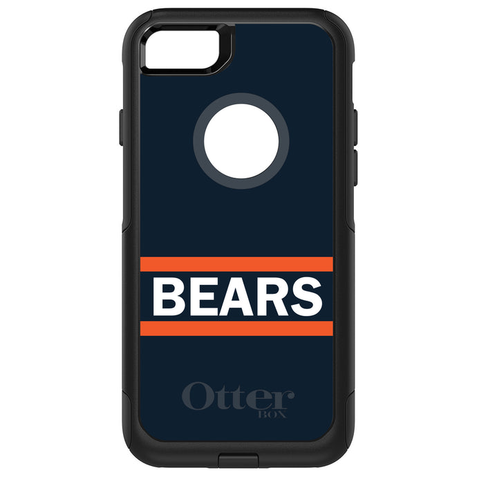 DistinctInk OtterBox Commuter Series Case for Apple iPhone or Samsung Galaxy - Orange Navy Bears