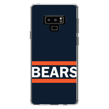 DistinctInk® Clear Shockproof Hybrid Case for Apple iPhone / Samsung Galaxy / Google Pixel - Orange Navy Bears