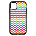 Rainbow White Chevron Stripes Wave OtterBox Symmetry Case for iPhone & Galaxy
