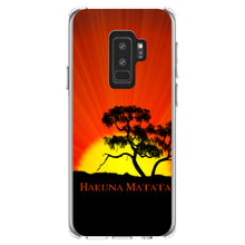 DistinctInk® Clear Shockproof Hybrid Case for Apple iPhone / Samsung Galaxy / Google Pixel - Hakuna Matata