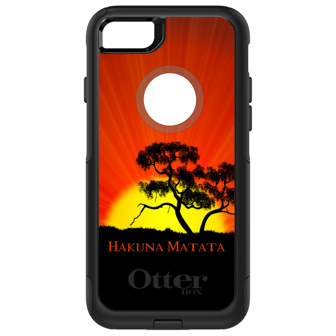 DistinctInk OtterBox Commuter Series Case for Apple iPhone or Samsung Galaxy - Hakuna Matata