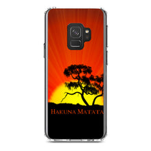 DistinctInk® Clear Shockproof Hybrid Case for Apple iPhone / Samsung Galaxy / Google Pixel - Hakuna Matata