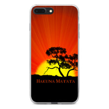 DistinctInk® Clear Shockproof Hybrid Case for Apple iPhone / Samsung Galaxy / Google Pixel - Hakuna Matata