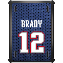 DistinctInk™ OtterBox Defender Series Case for Apple iPad / iPad Pro / iPad Air / iPad Mini - Brady 12 Jersey