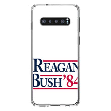 DistinctInk® Clear Shockproof Hybrid Case for Apple iPhone / Samsung Galaxy / Google Pixel - Reagan Bush 1984