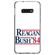 DistinctInk® Clear Shockproof Hybrid Case for Apple iPhone / Samsung Galaxy / Google Pixel - Reagan Bush 1984